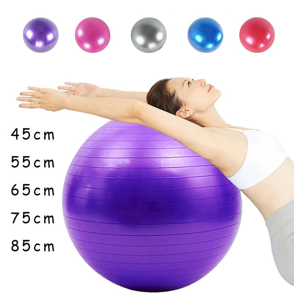 PVC Fitness Balls – Thickened Explosion-Proof Yoga & Pilates Balance Ball