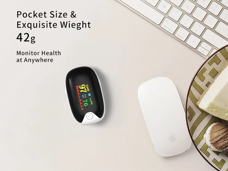 Finger Pulse Oximeter – Oxygen Saturation & Heart Rate Monitor for All Ages