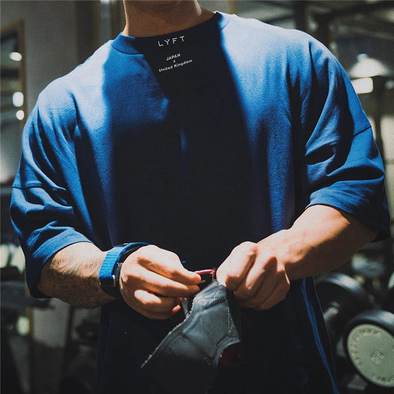 Men's Loose Fit Cotton Gym T-Shirt – M to XXXL