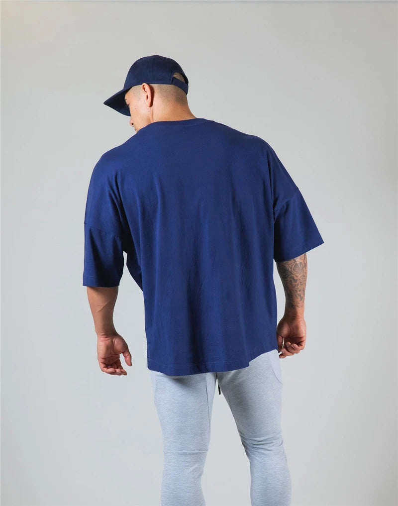 Men's Loose Fit Cotton Gym T-Shirt – M to XXXL