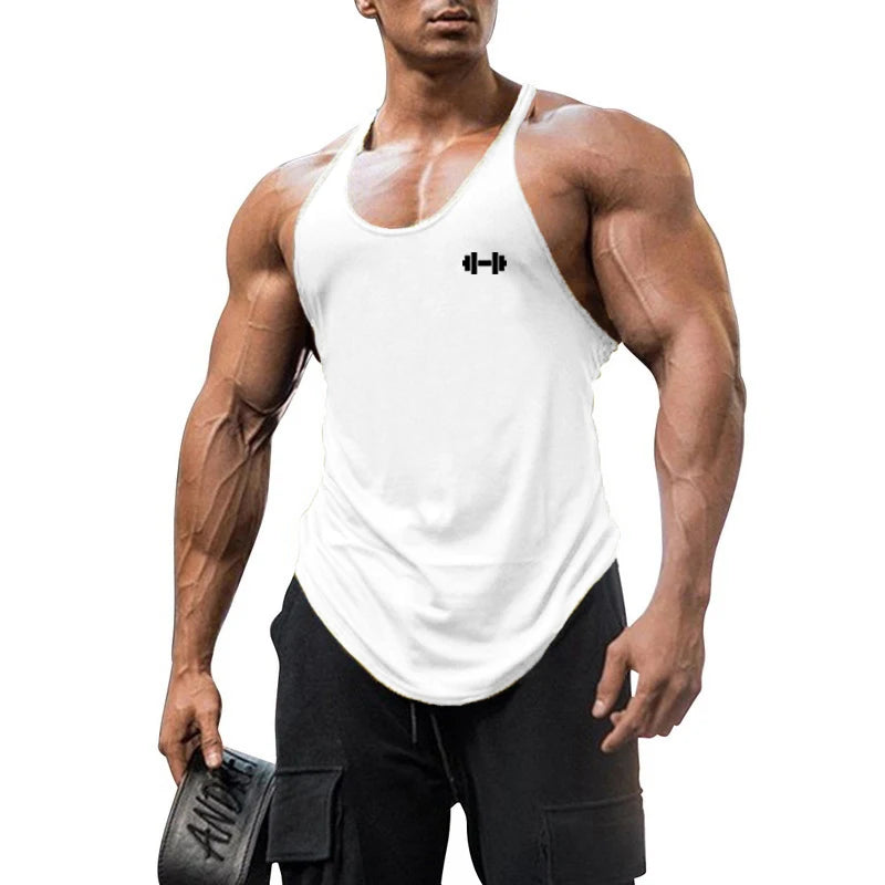 Men's Y-Back Muscle Tank Top – Cotton
