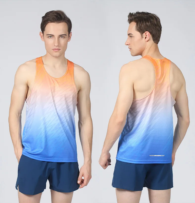 Men’s Ultra-Light Reflective– Sleeveless Quick-Drying Running Tank Top