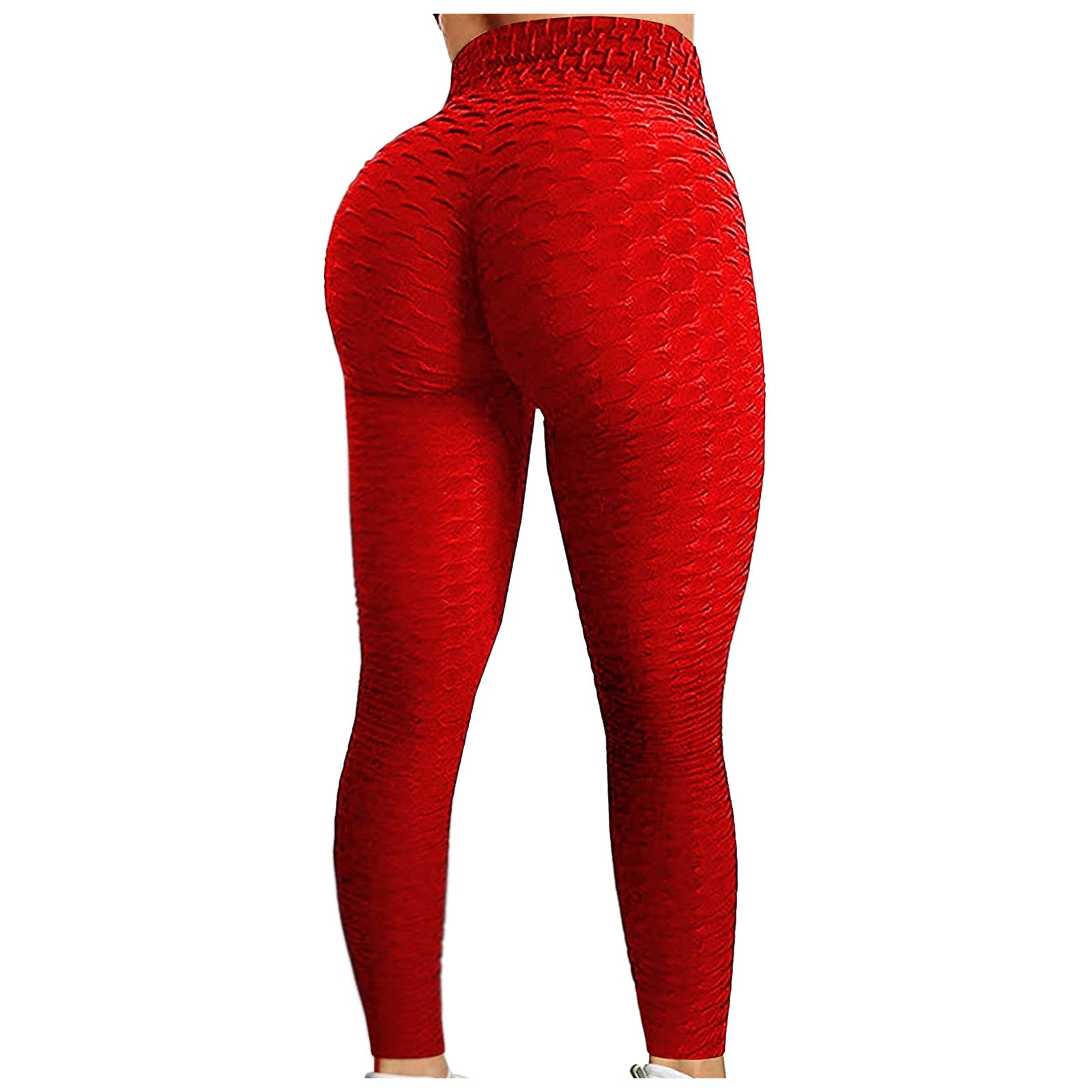 Women's Bubble Hip Lifting Yoga Pants – High-Waisted Flared Fitness Trousers