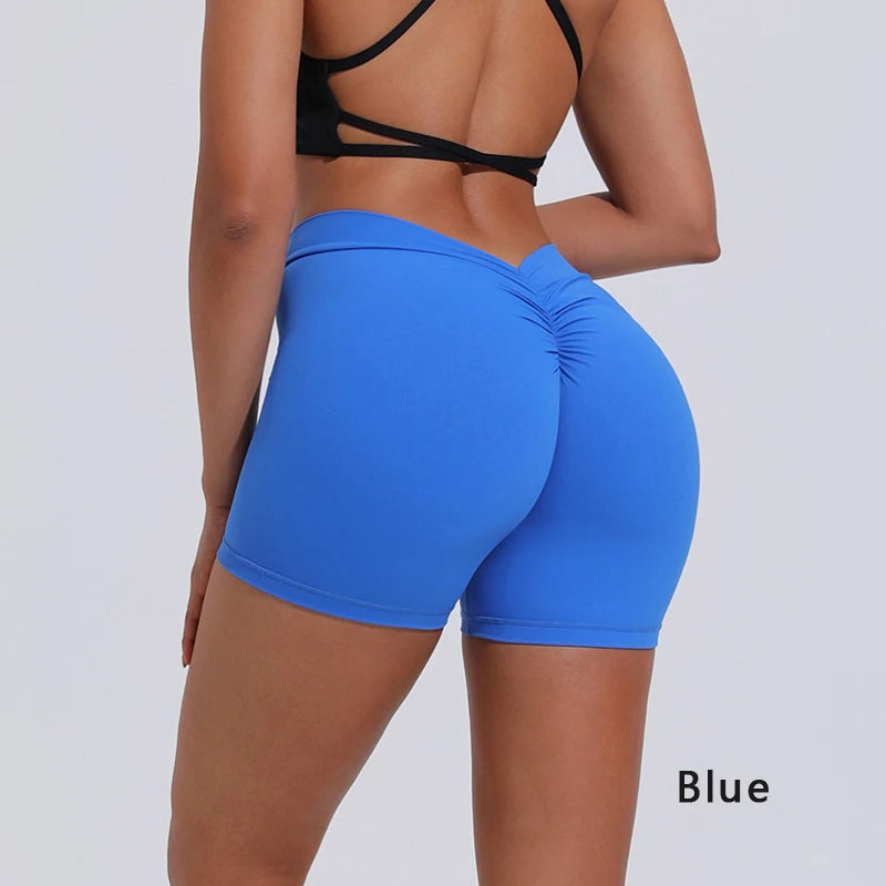 DIAS FIT JOY V-Back High-Waist Yoga Shorts