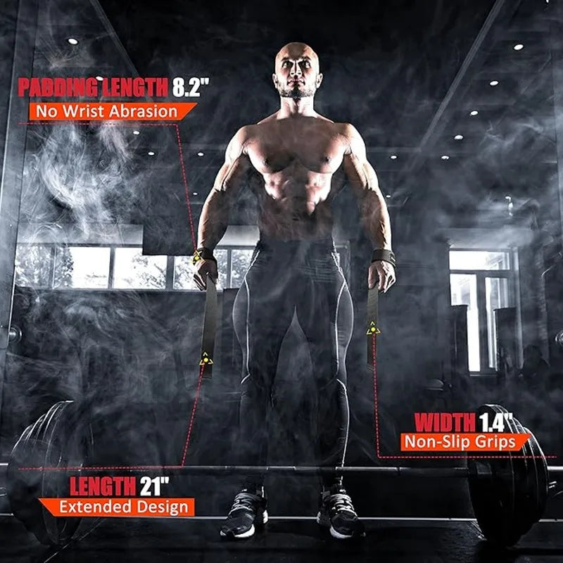 Weightlifting Wrist Straps – Adjustable Grip Support