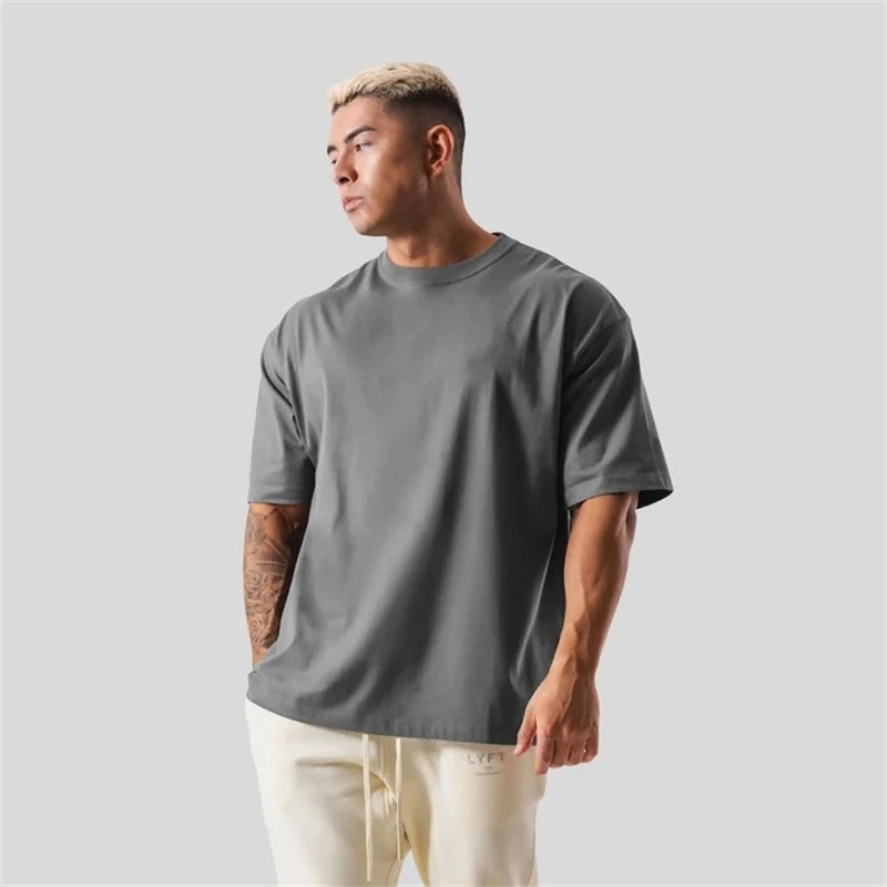 Men's Loose Fit Cotton Gym T-Shirt – M to XXXL