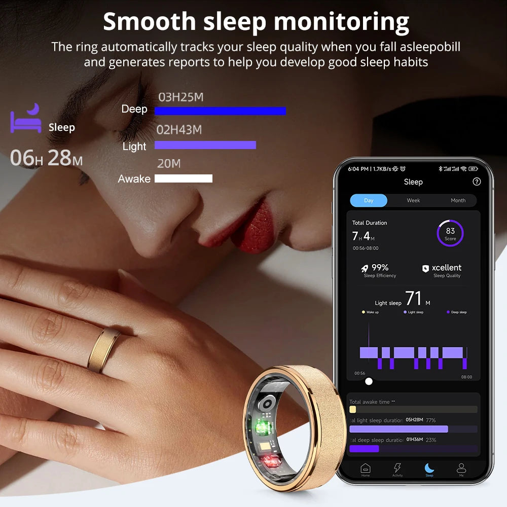 COLMI R10 Smart Ring – Health & Fitness Tracker with Charging Case