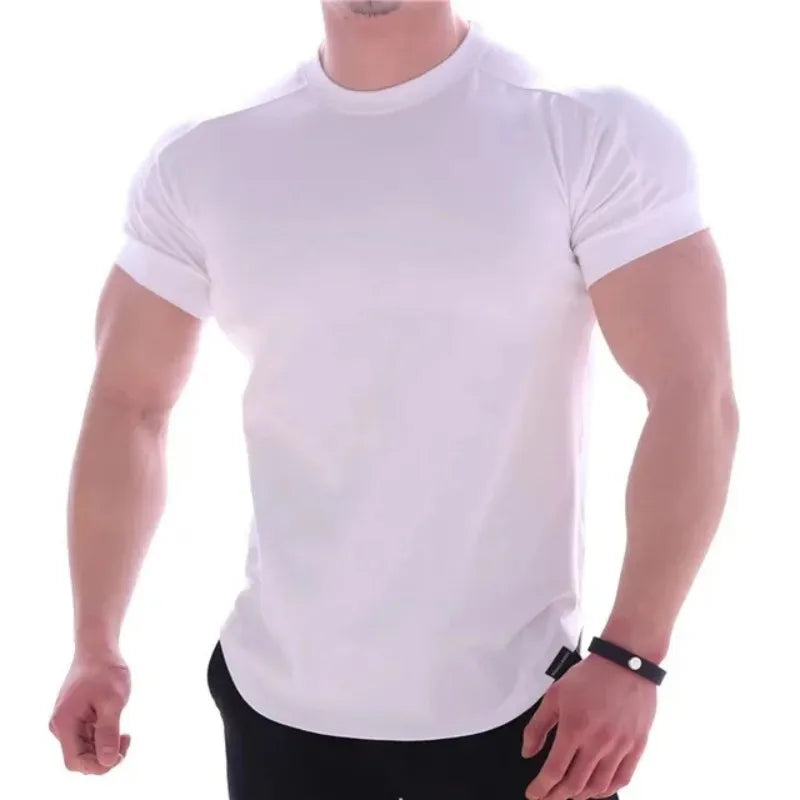 Men’s Quick-Dry Summer Gym T-Shirt – Short Sleeve Sportswear
