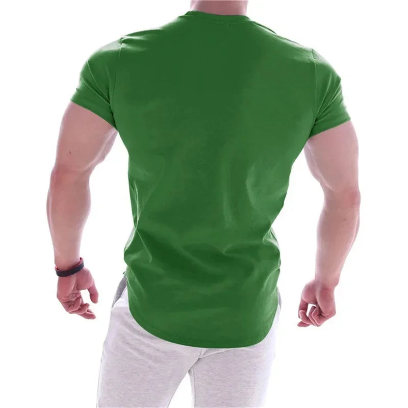 Men’s Quick-Dry Summer Gym T-Shirt – Short Sleeve Sportswear