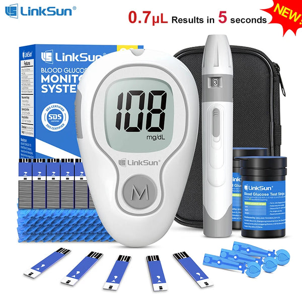 LinkSun G-425-3 Blood Glucose Monitor Kit – Complete Home Testing Solution
