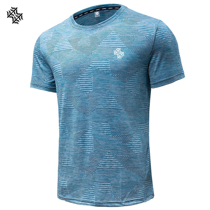 Men's Quick-Dry Soccer Football Style Gym T-Shirt
