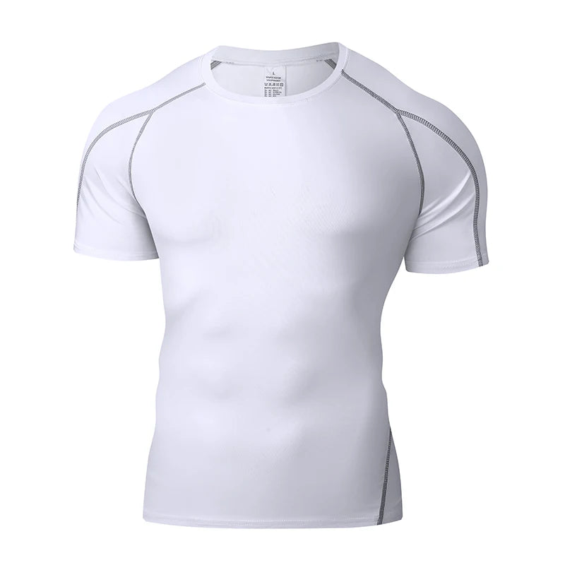 Men’s Summer Compression Running T-Shirt – Athletic Gym Top
