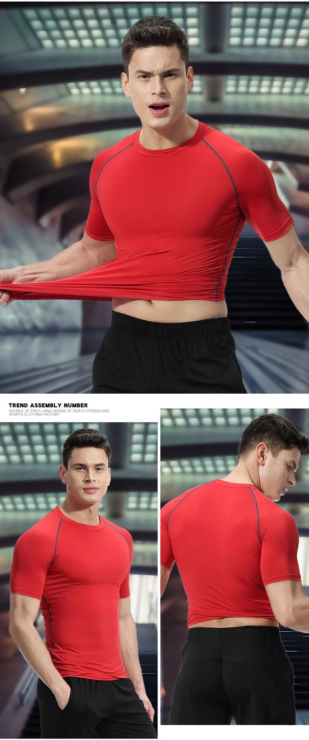 Compression Shirt Men – Quick-Dry Gym & Running Rashguard Tee