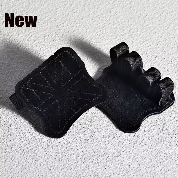 Cowhide Gym Grip Pads – Anti-Skid Lifting Gloves with Palm Protection