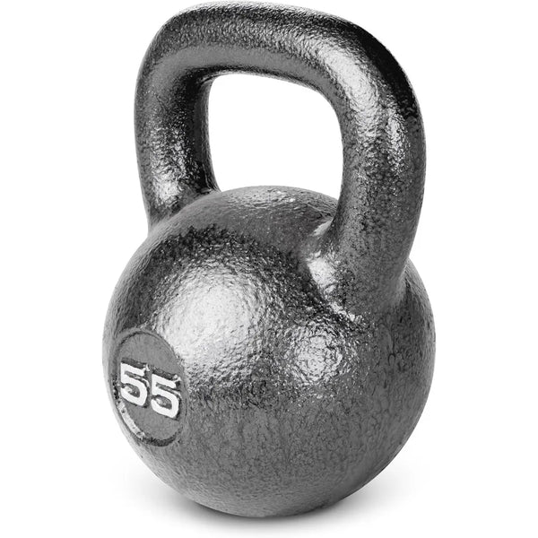 HKB Kettlebell – 10 to 55 lbs Cast Iron Weight with Hammer Finish