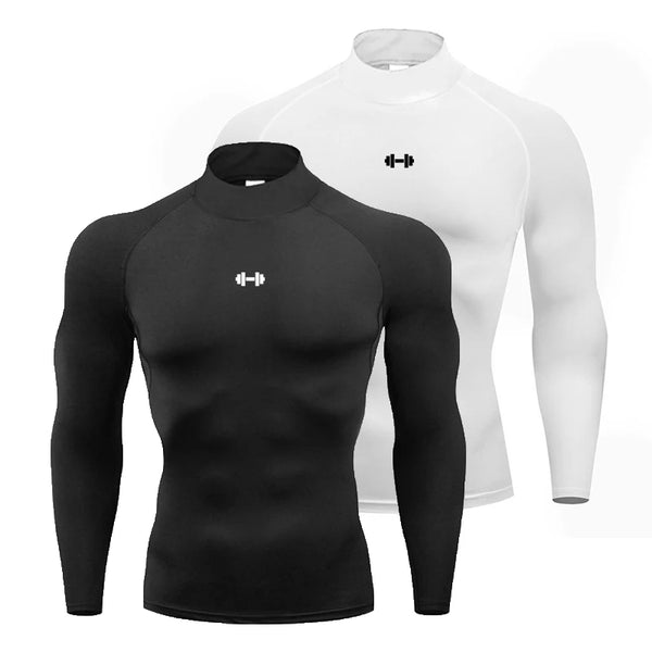 Men's Compression Long Sleeve Sport Shirt – Quick-Dry Training Top for Running & Gym