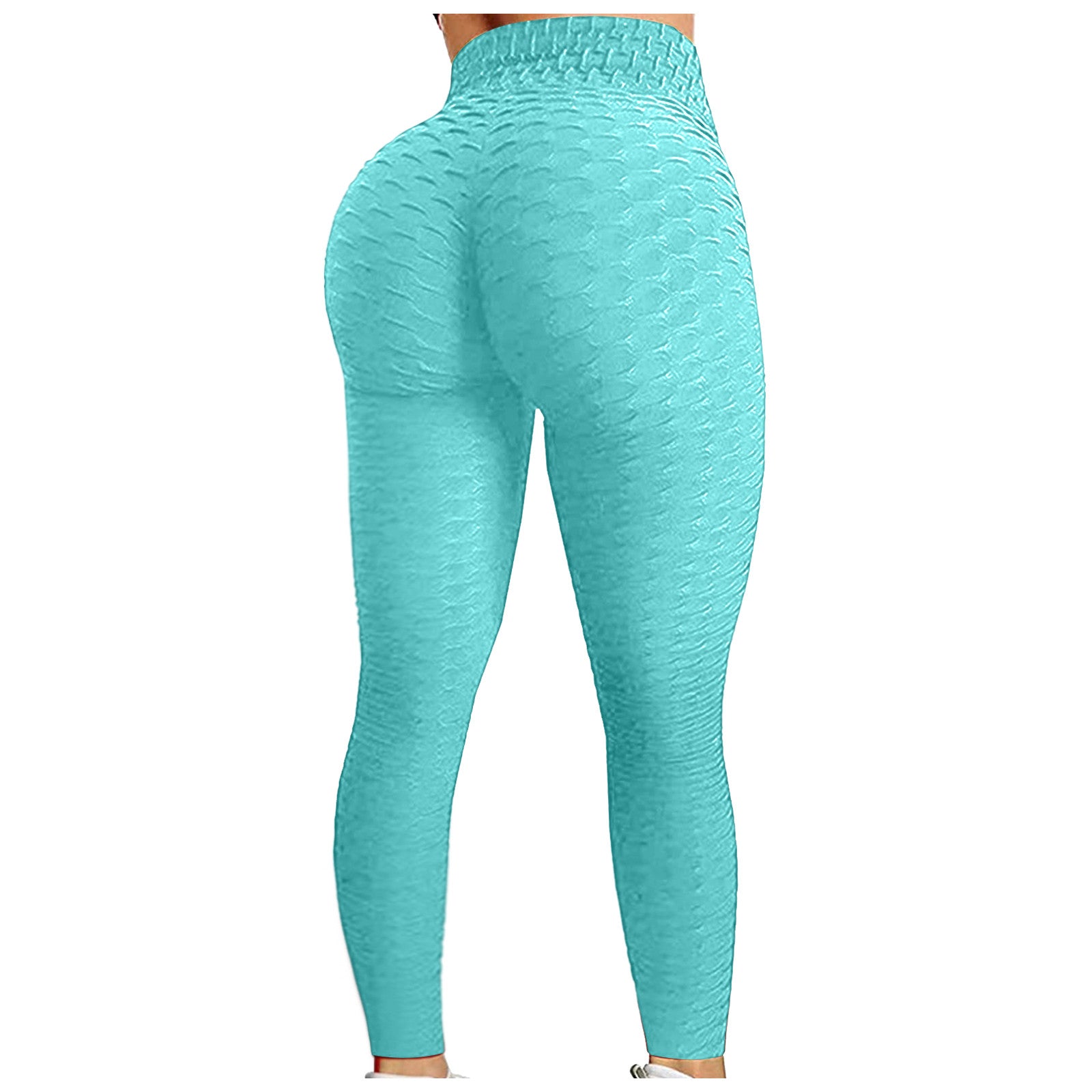 Women's Bubble Hip Lifting Yoga Pants – High-Waisted Flared Fitness Trousers