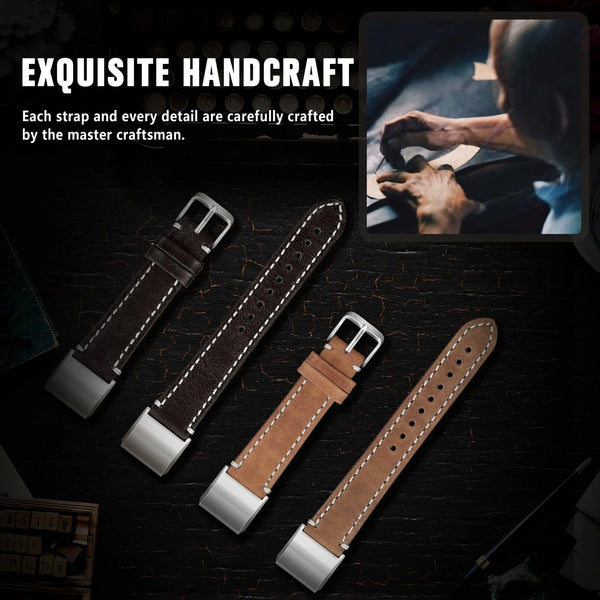 SKYLET Premium Leather Bands for Fitbit Charge 2 – Stylish & Luxurious Replacement Strap