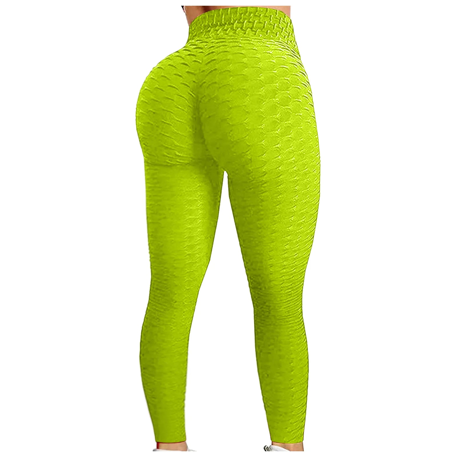 Women's Bubble Hip Lifting Yoga Pants – High-Waisted Flared Fitness Trousers