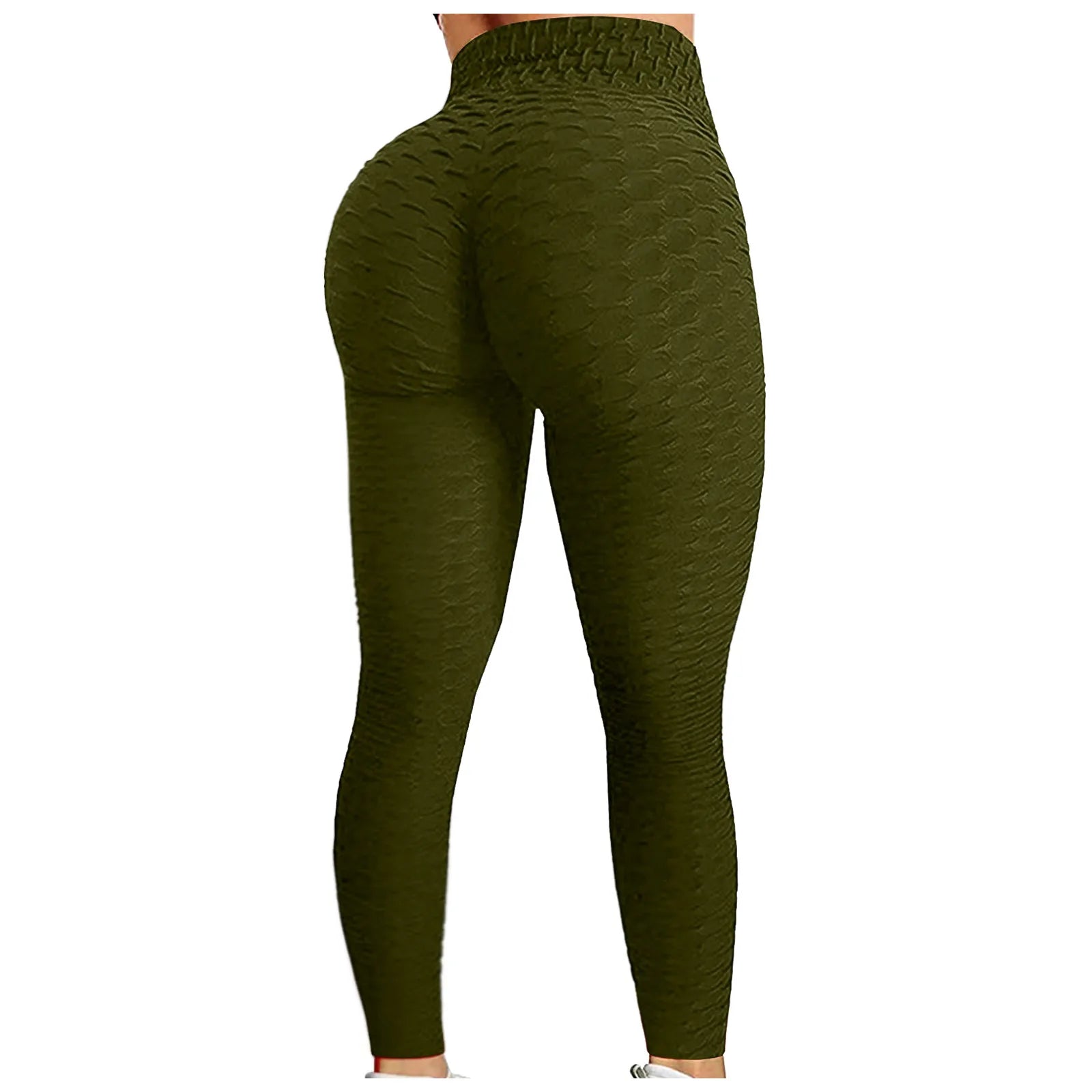 Women's Bubble Hip Lifting Yoga Pants – High-Waisted Flared Fitness Trousers