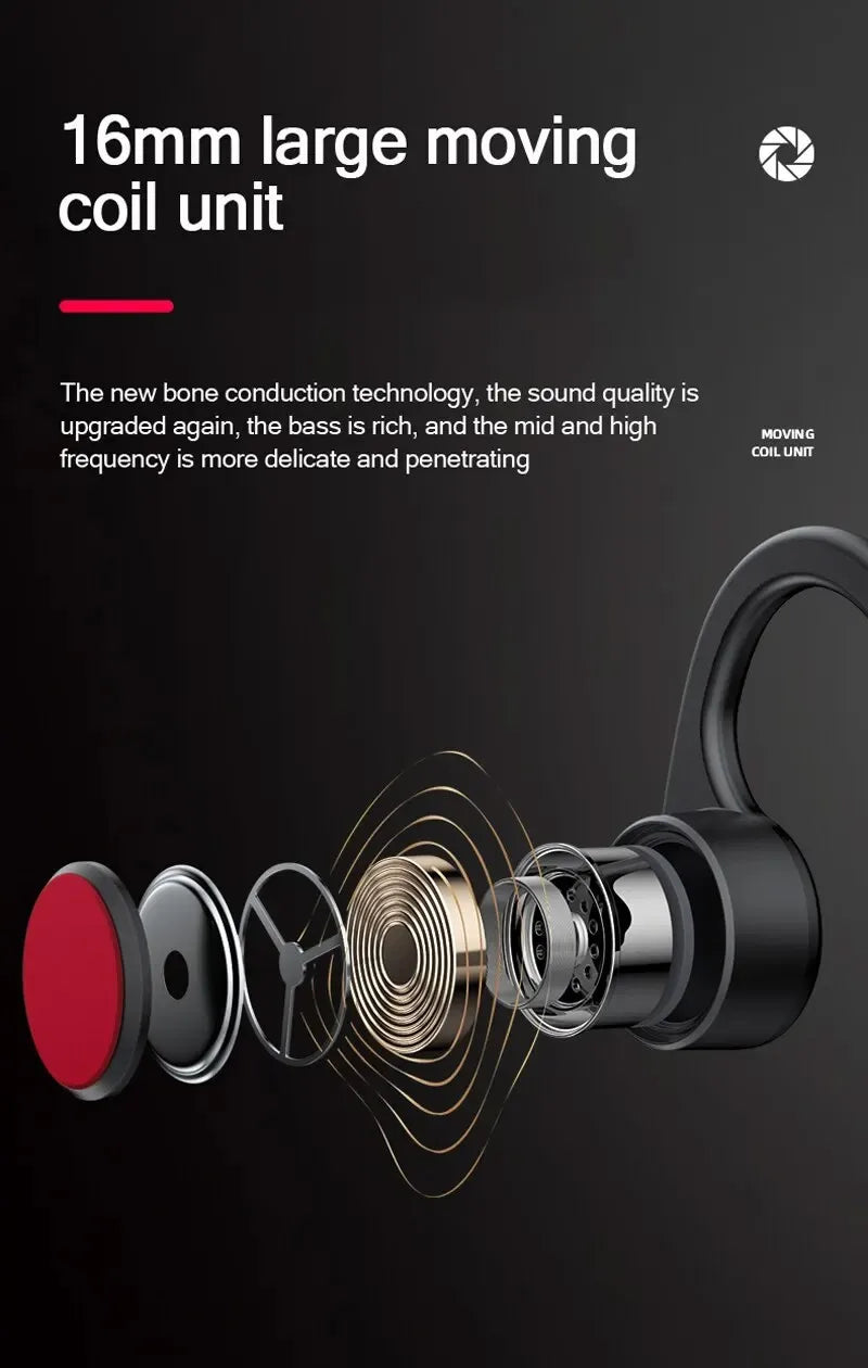 Lenovo X3 Pro TWS Bluetooth 5.3 Bone Conduction Earphones – IP56 Waterproof Wireless Sports Headset for Running & Music