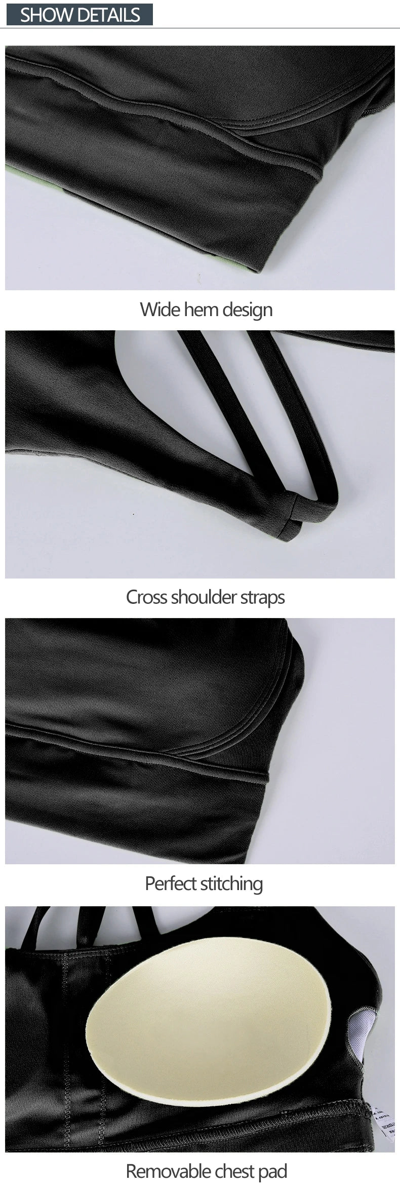 Women's Racerback Sports Bra – Breathable Nylon Fitness Top