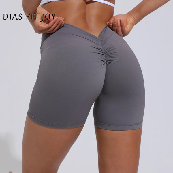 DIAS FIT JOY V-Back High-Waist Yoga Shorts
