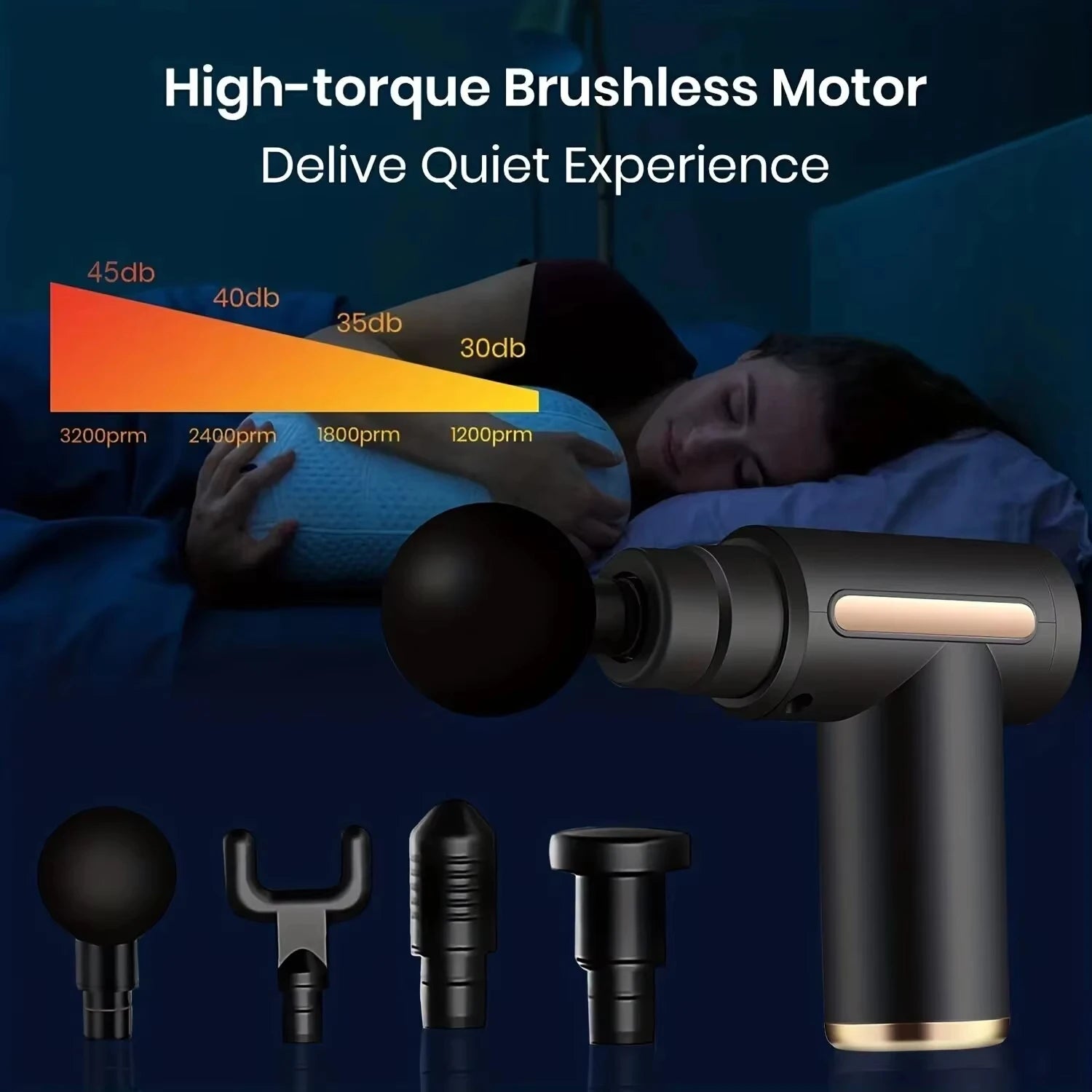 Portable Massage Gun – Electric Body Relaxation Tool with LED Display