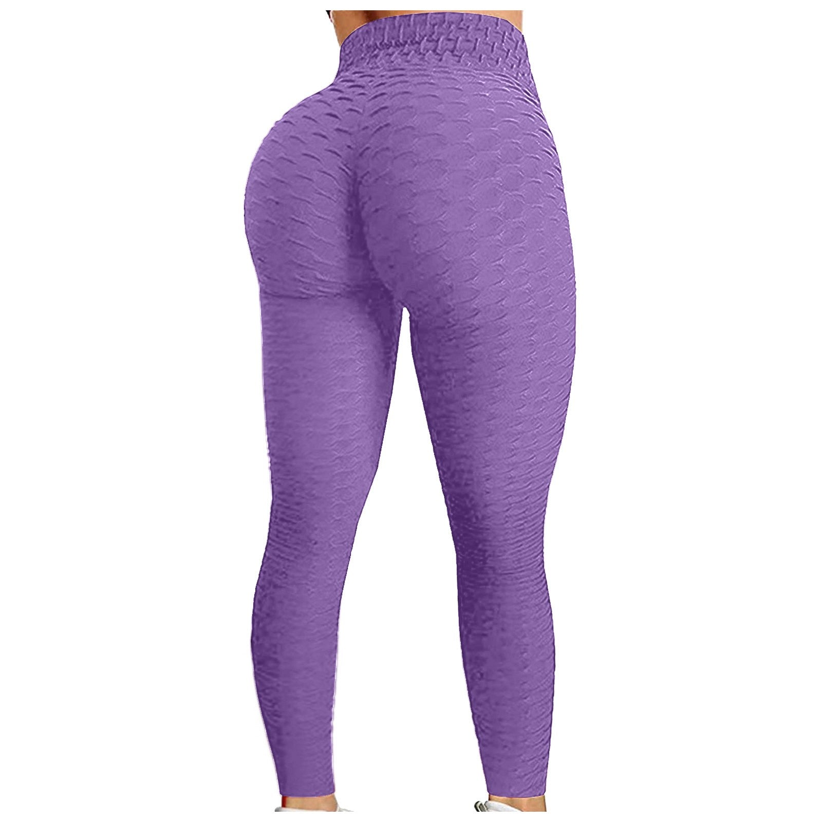 Women's Bubble Hip Lifting Yoga Pants – High-Waisted Flared Fitness Trousers