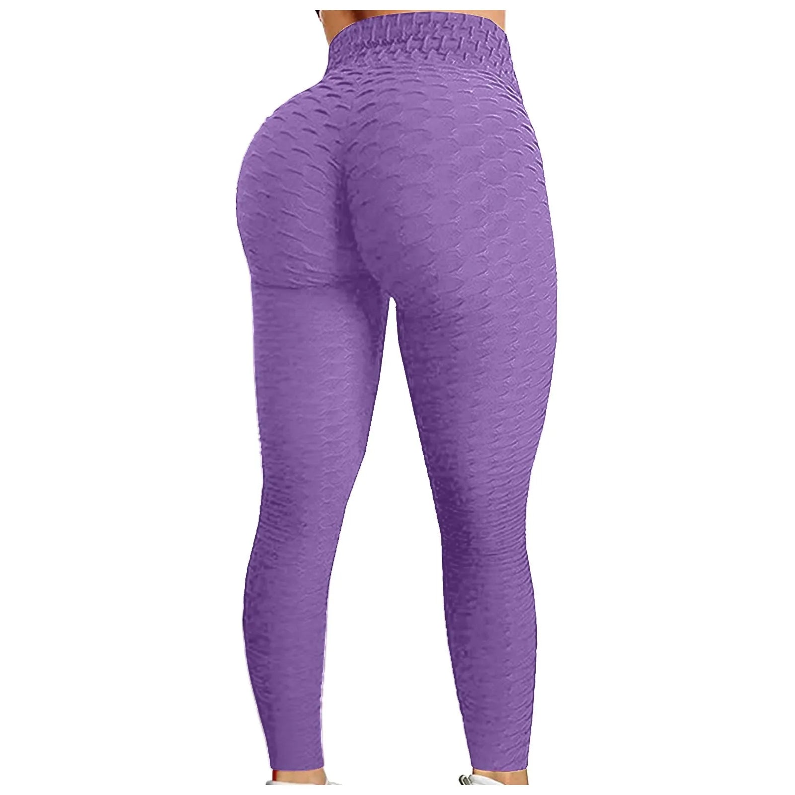 Women's Bubble Hip Lifting Yoga Pants – High-Waisted Flared Fitness Trousers