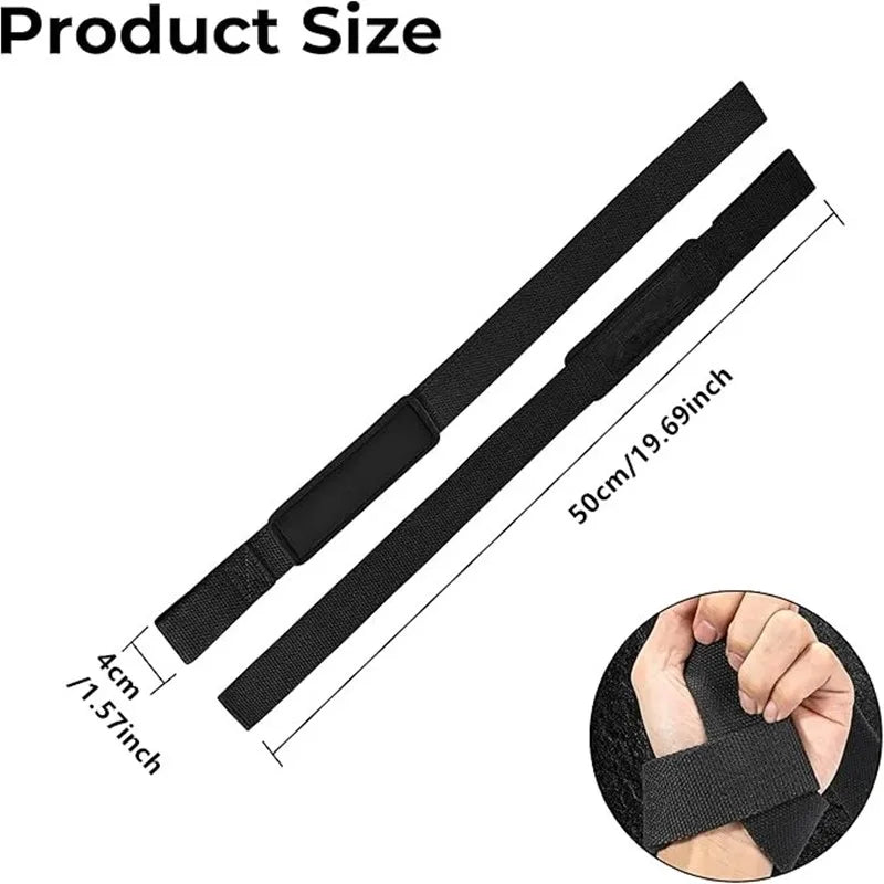 Weightlifting Wrist Straps – Adjustable Grip Support