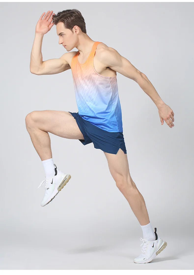 Men’s Ultra-Light Reflective– Sleeveless Quick-Drying Running Tank Top