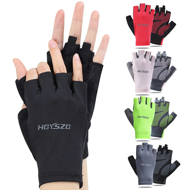 Heavyweight Training Gloves – Half Finger Non-Slip Gloves with Wrist Support