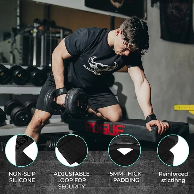Weightlifting Wrist Straps – Adjustable Grip Support