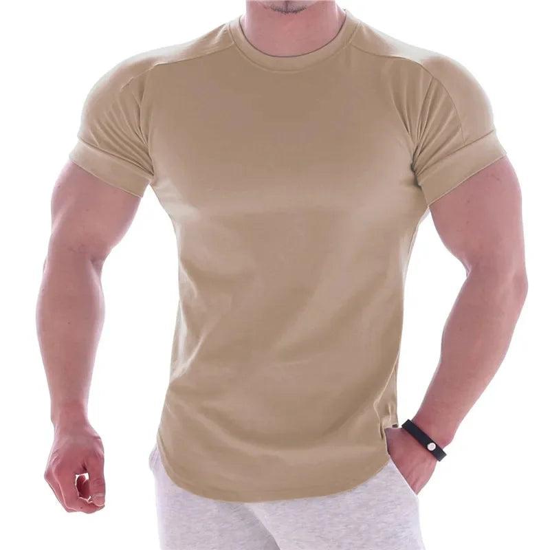 Men’s Quick-Dry Summer Gym T-Shirt – Short Sleeve Sportswear
