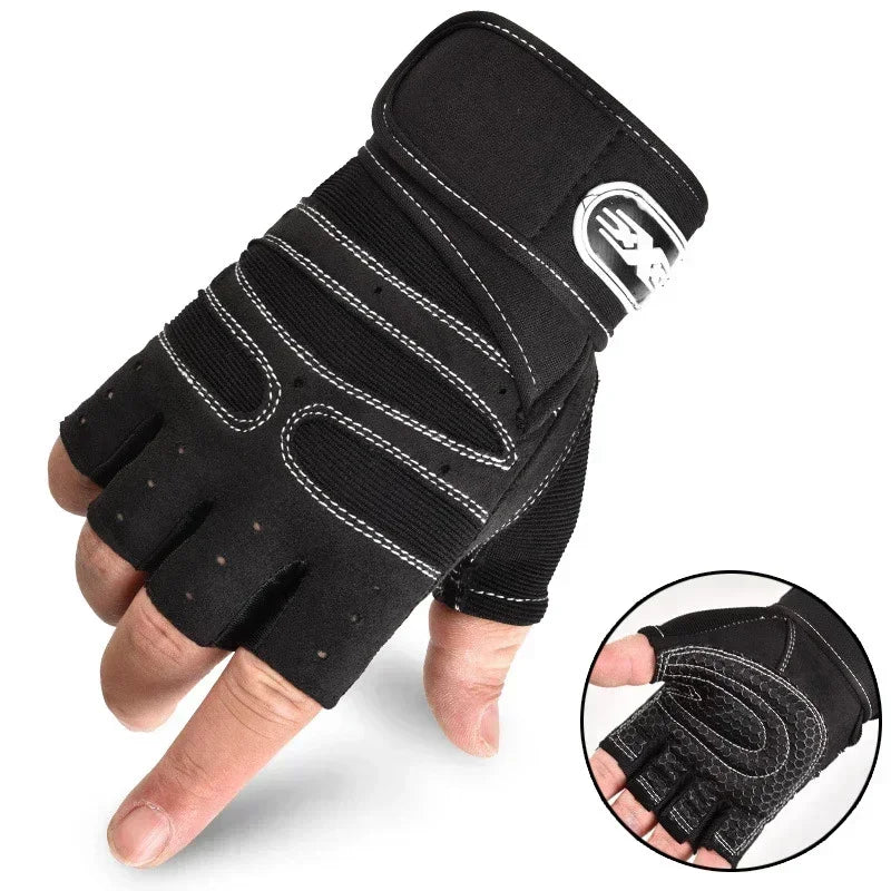 Shockproof Gym Gloves – Weightlifting & Fitness Gloves with Wrist Support