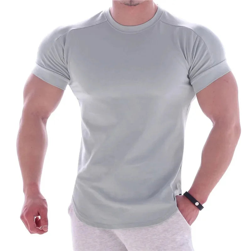 Men’s Quick-Dry Summer Gym T-Shirt – Short Sleeve Sportswear