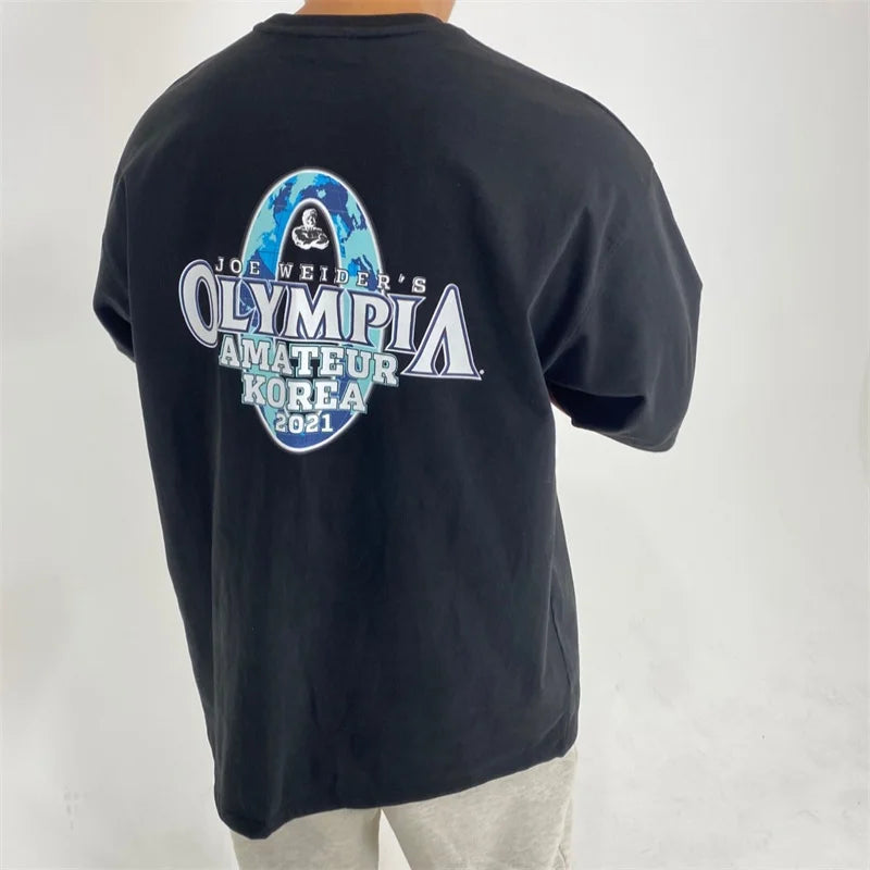 Men's Loose Fit Cotton Gym T-Shirt