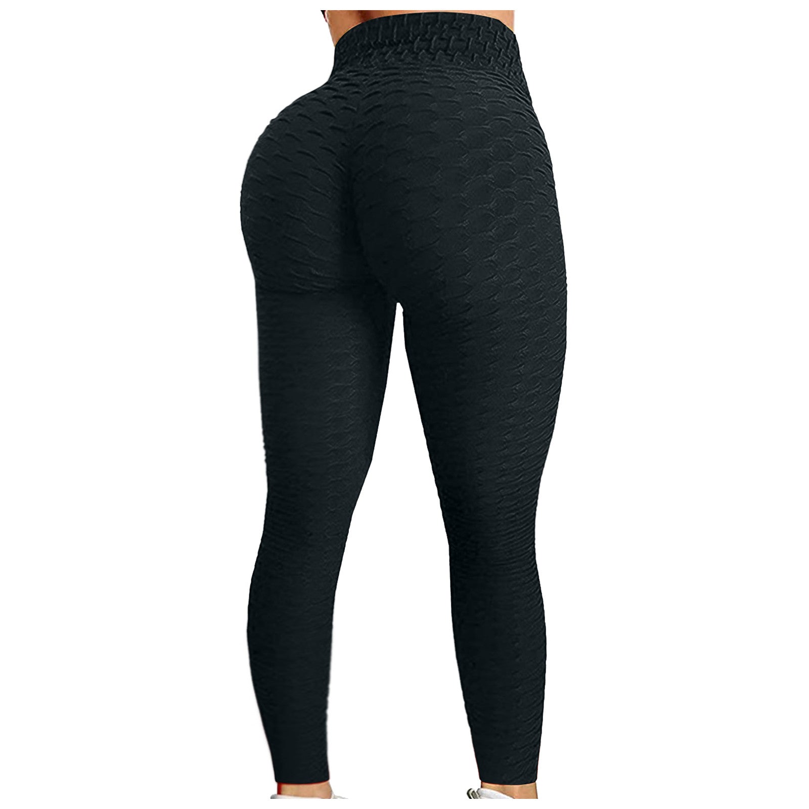 Women's Bubble Hip Lifting Yoga Pants – High-Waisted Flared Fitness Trousers