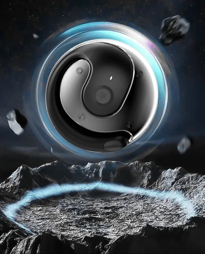 OWS Wireless Bluetooth Headphones – HiFi Stereo Earbuds with Mic, Smart Touch, Waterproof Sports Earphones for Phone