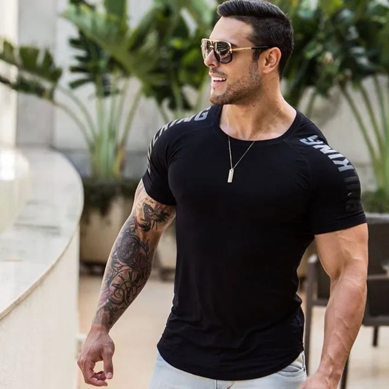 Men's Compression Running T-Shirt – Quick Dry Sports Top