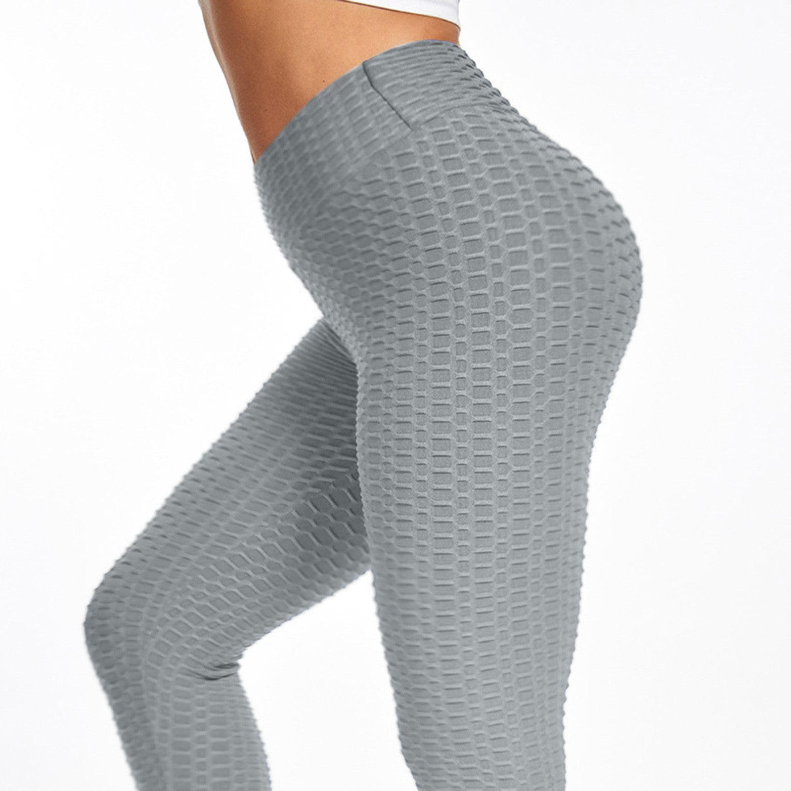 Women's Bubble Hip Lifting Yoga Pants – High-Waisted Flared Fitness Trousers