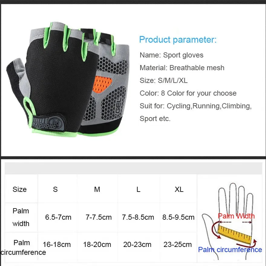 Fingerless Gym Gloves – Non-Slip Training Gloves for Men & Women