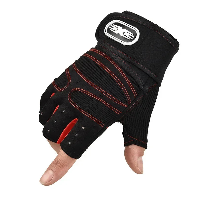 Shockproof Gym Gloves – Weightlifting & Fitness Gloves with Wrist Support