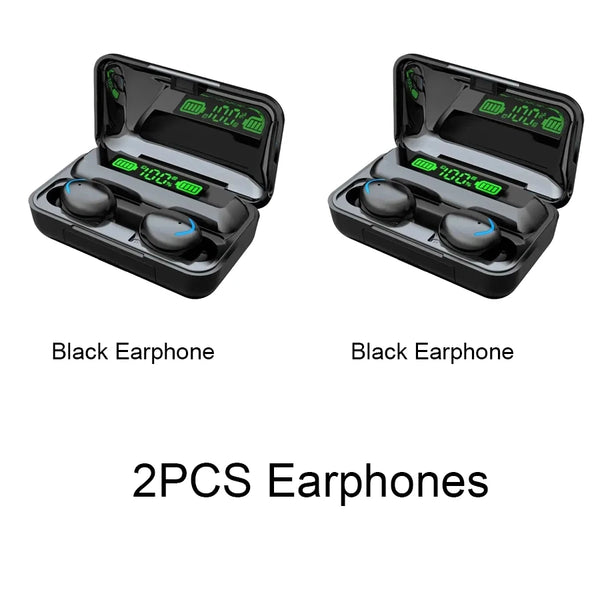 F9 TWS Wireless Bluetooth Earbuds with Charging Case