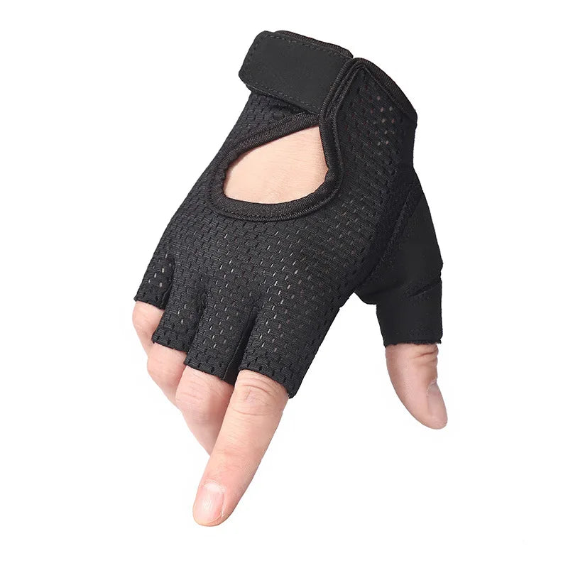 Half Finger Gym Gloves – Breathable Non-Slip Gloves for Men & Women