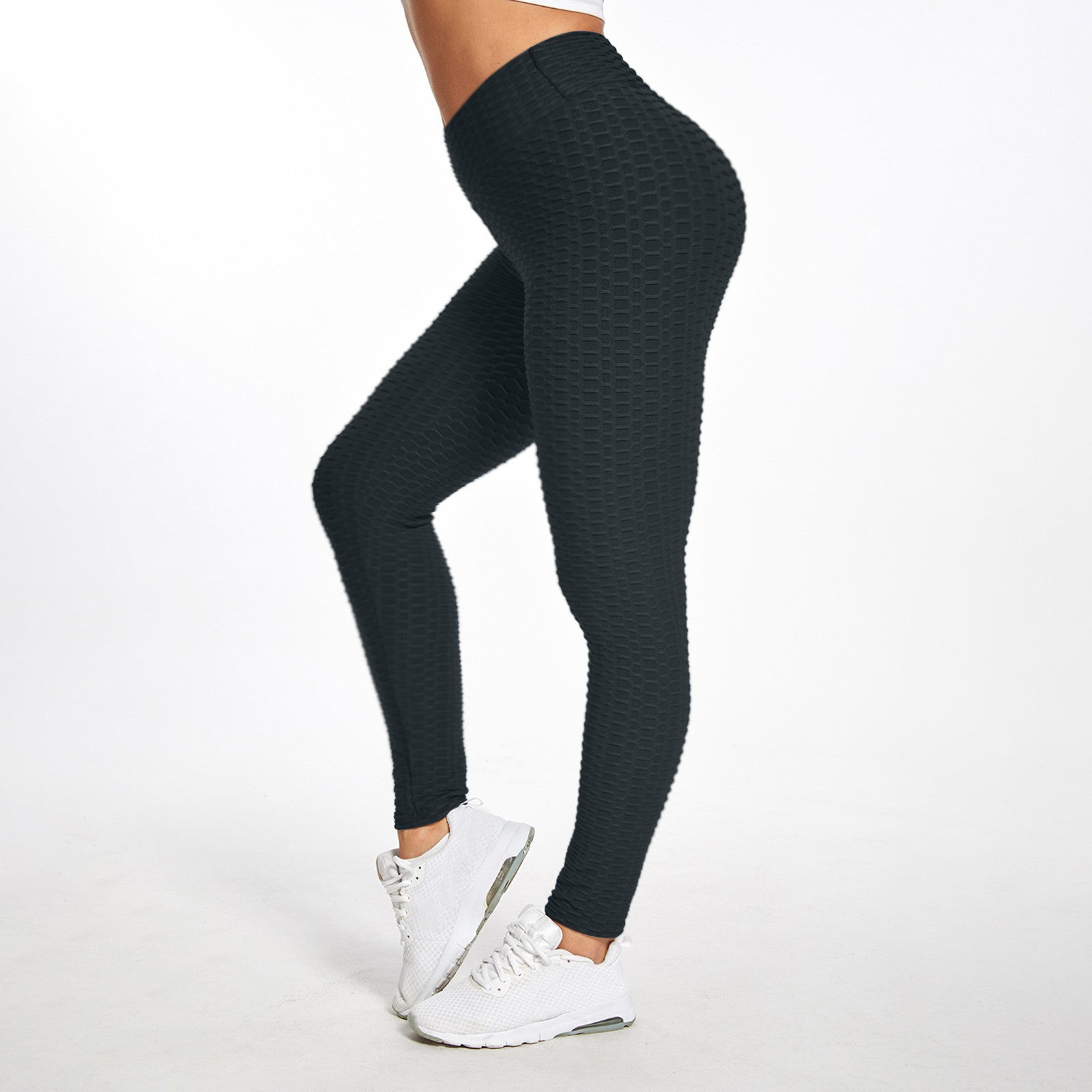 Women's Bubble Hip Lifting Yoga Pants – High-Waisted Flared Fitness Trousers