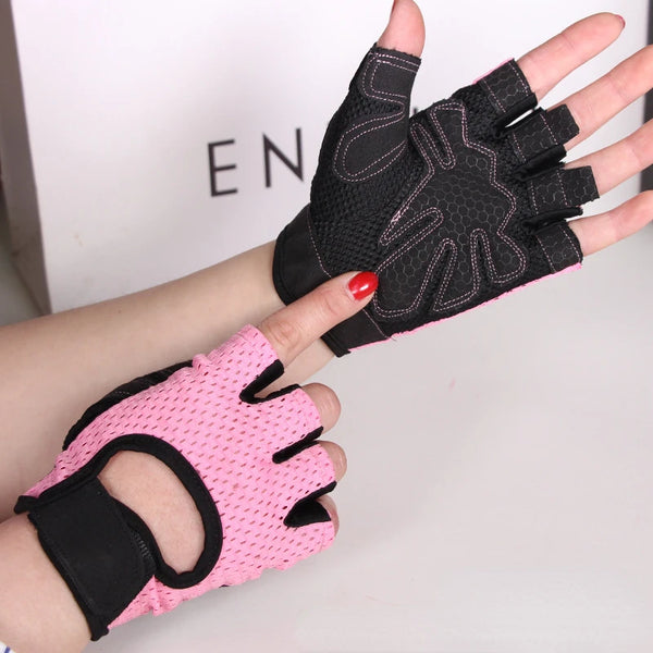 Half Finger Gym Gloves – Breathable Non-Slip Gloves for Men & Women