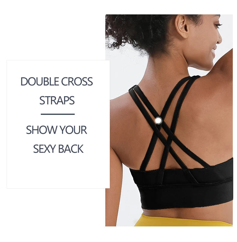 Women's Racerback Sports Bra – Breathable Nylon Fitness Top