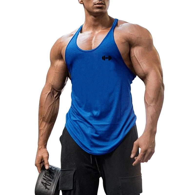 Men's Y-Back Muscle Tank Top – Cotton